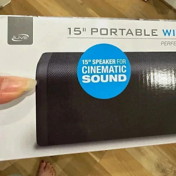 NIB iLive 15 Inch Portable Wireless Speaker Sound Bar & mic Rechargeable Battery - Picture 10 of 12